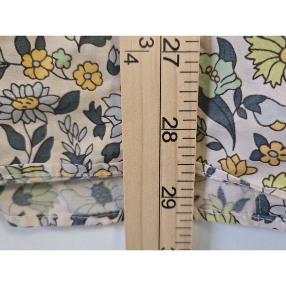Lands End Shirt Womens 18W Floral Paisley No Iron Supima Cotton Boho Cottagecore - Picture 6 of 8